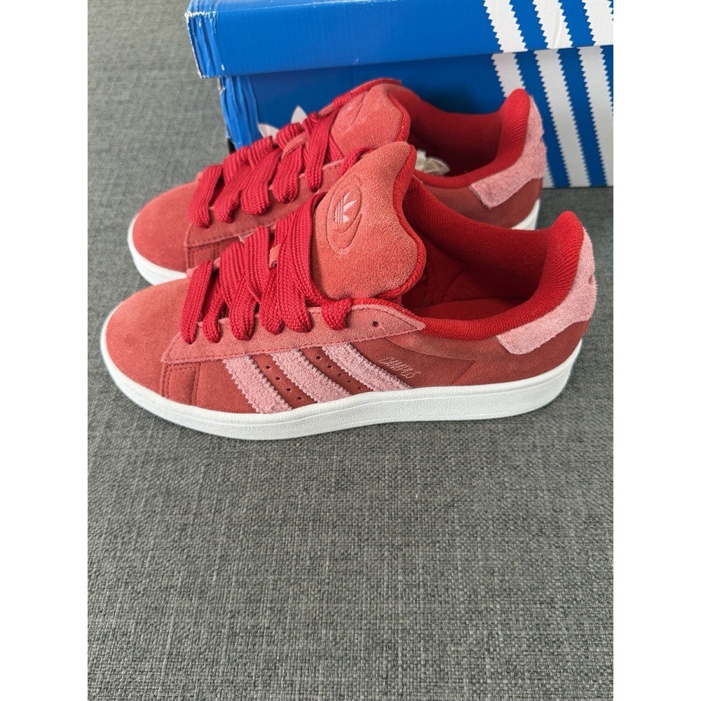 Adidas Campus 00s Women's 7 Red Pink Suede Sneakers NIB IF9637
